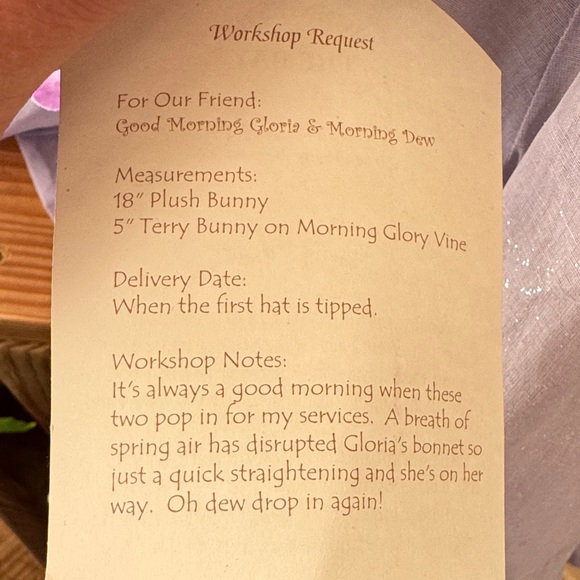 Bunnies by the Bay Lavender Bunny - Good Morning Gloria & Morning Dew - Picture 9 of 9